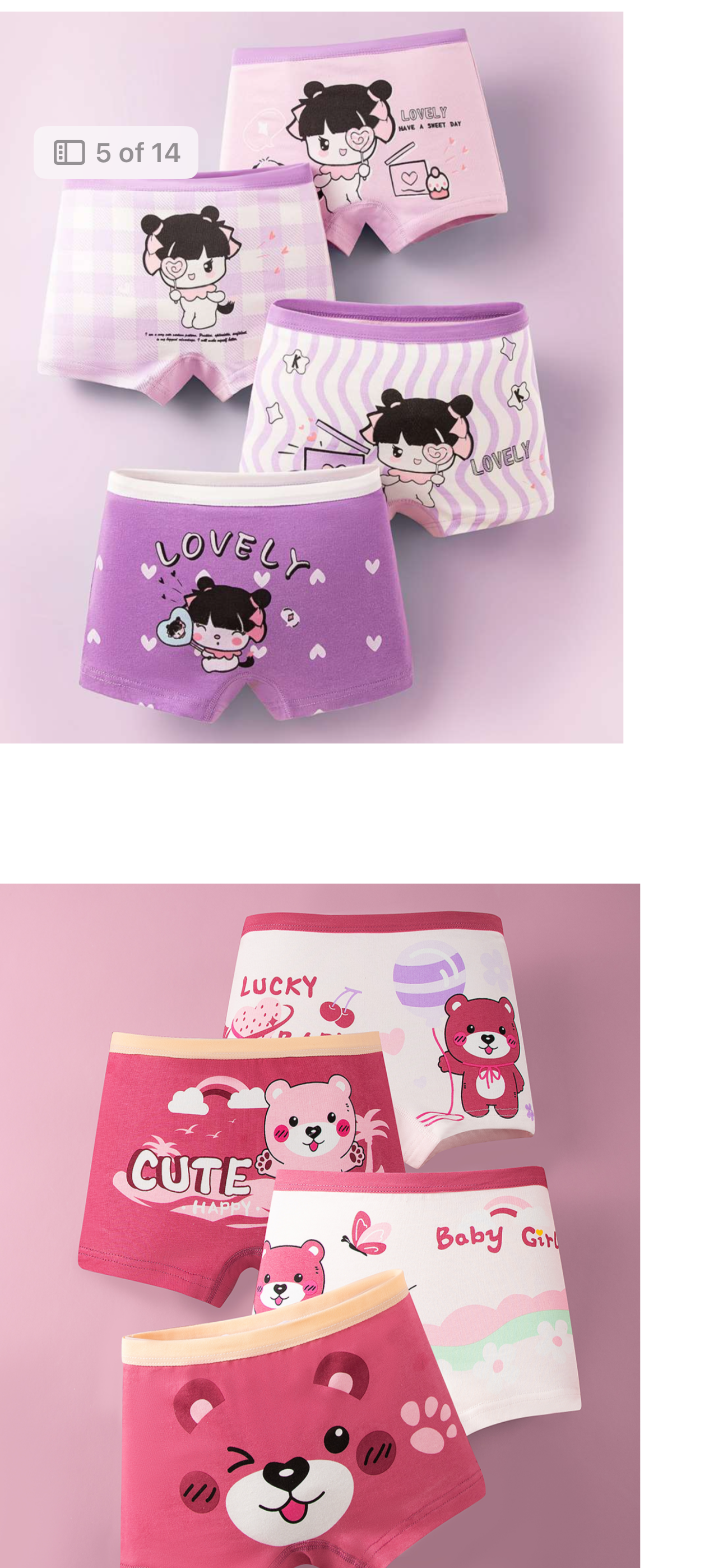 Toddler Girls Underwear.
