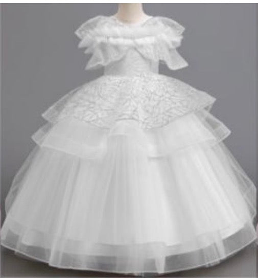 Girls Princess Party Dress – Flower Girl & Special Occasion Dress for Weddings