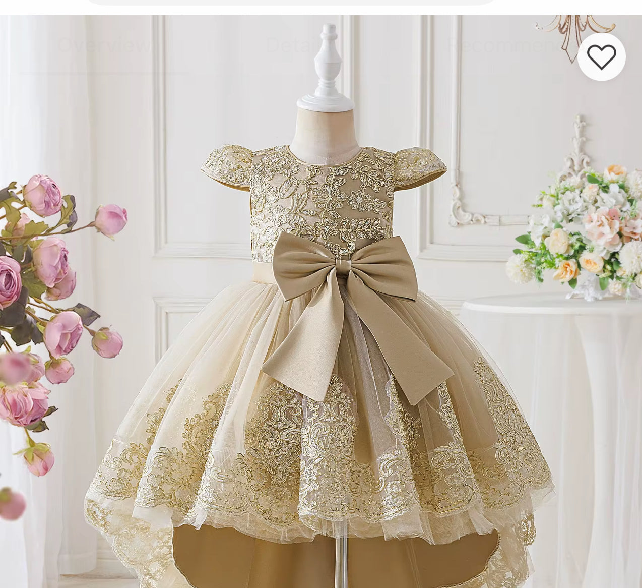 princess dress with tail