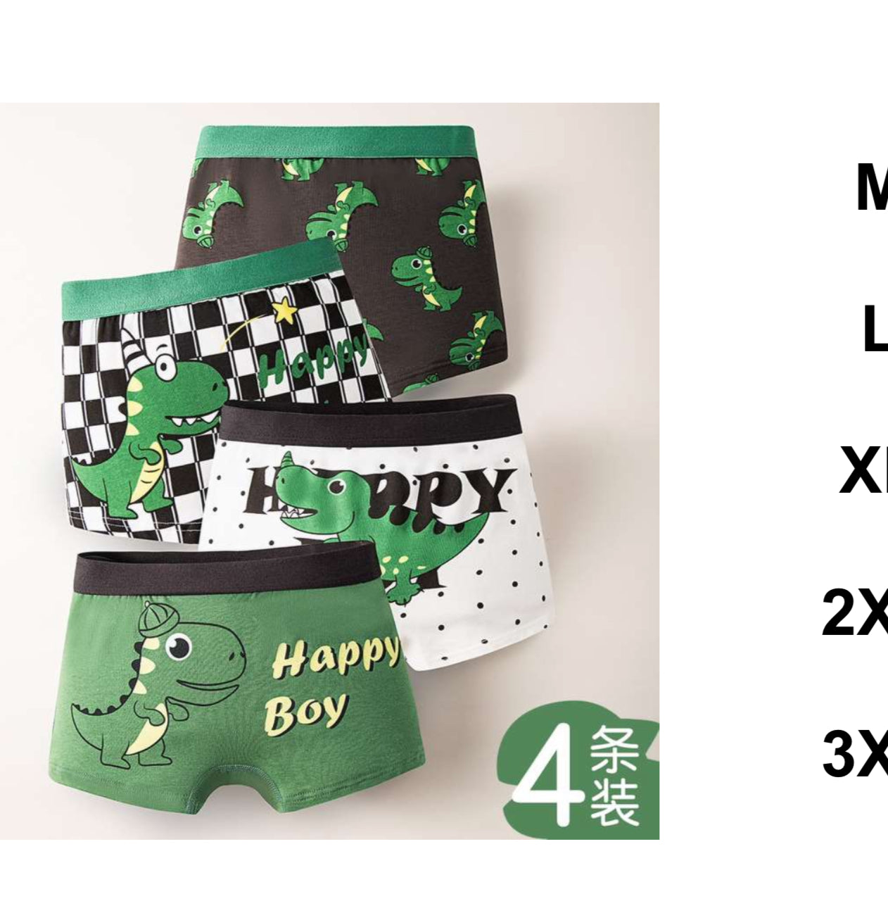 Boy 4 PCs underwear.