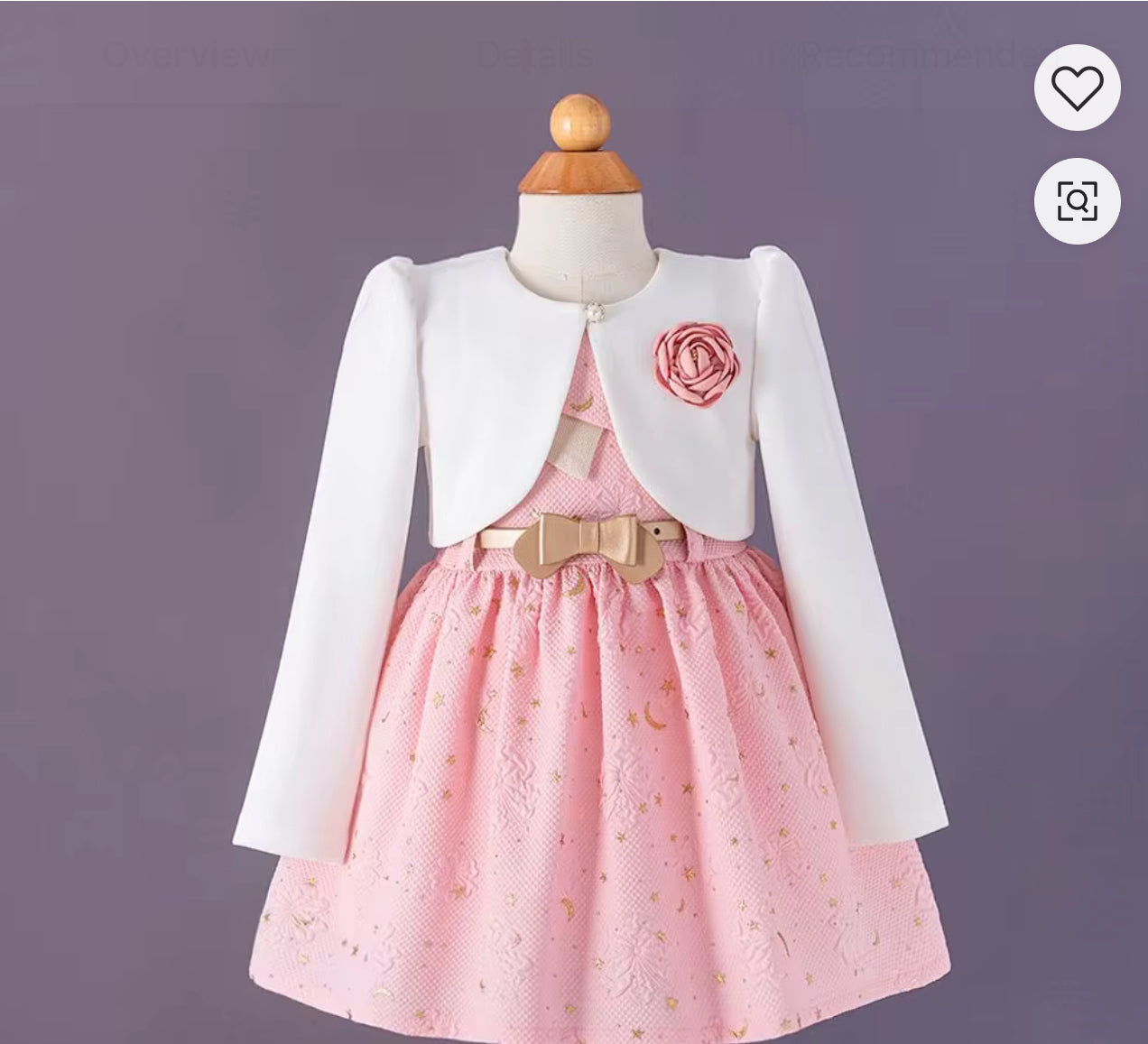 Girls Two-Piece Dress Set – Special Occasion & Party Outfit