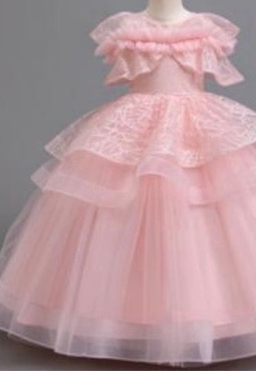 Girls Princess Party Dress – Flower Girl & Special Occasion Dress for Weddings