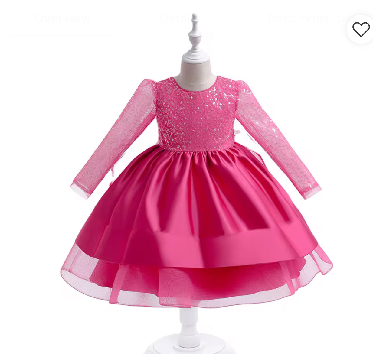 Girls Long Sequin Sleeve Dress – Special Occasion & Party Dress