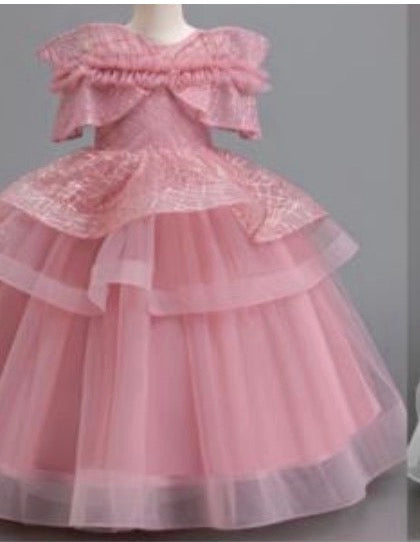 Girls Princess Party Dress – Flower Girl & Special Occasion Dress for Weddings