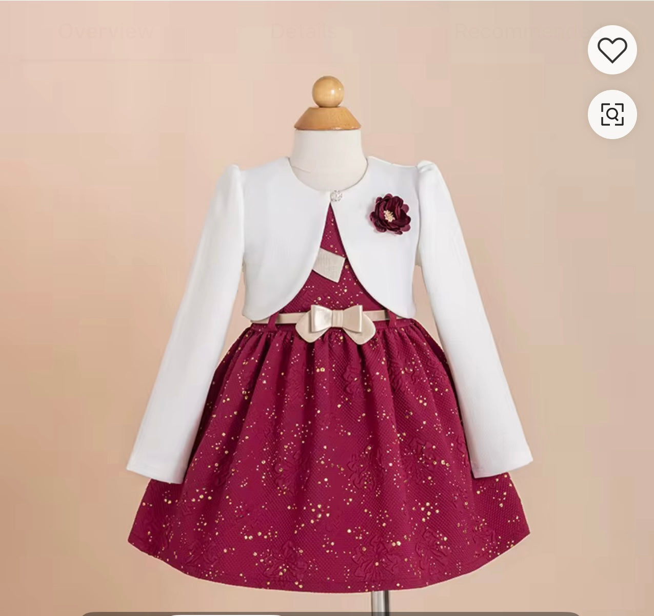 Girls Two-Piece Dress Set – Special Occasion & Party Outfit